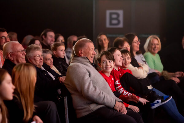 Temporary theatre and seating at Orchard West Theatre supplied by GL events UK